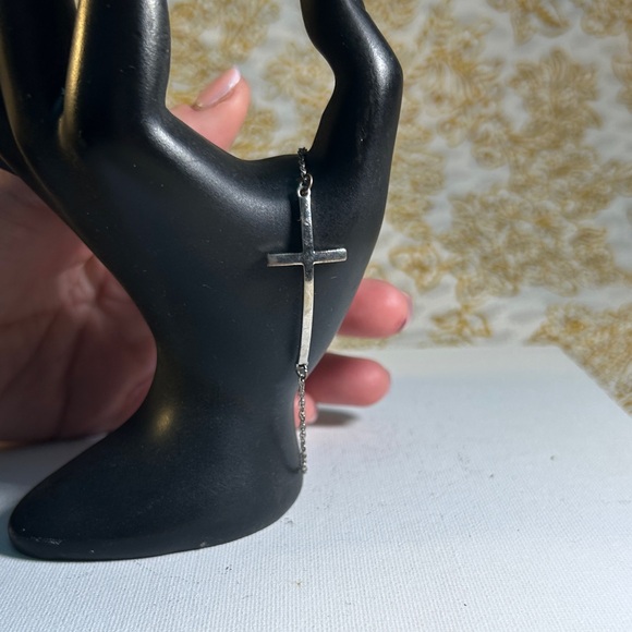 Silver Cross Bracelet - Picture 2 of 3